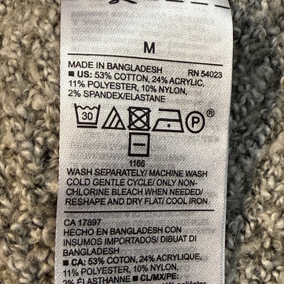 Old Navy Dove Sweater Vest Women’s M Sleeveless Duster Ope Cardigan Acrylic - Picture 8 of 9